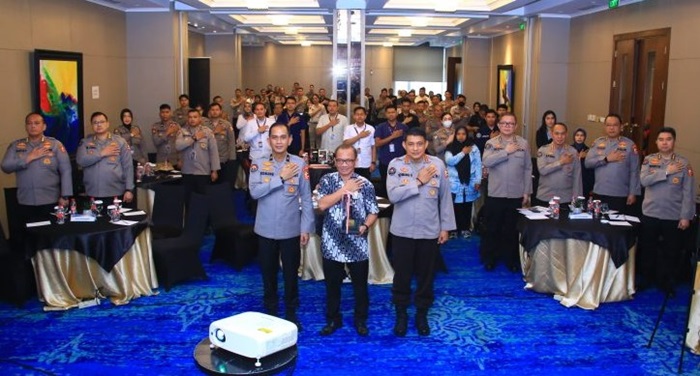 Fose bersama di sela-sela kegiatan Rakor Satker Mabes Polri T.A. 2024, di Hotel Sotis Kemang, Jakarta Selatan, pada Kamis (29/2/2024).