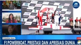 Menpora, Dito Ariotedjo saat menjadi narasumber Prime Time News Metro TV dalam tema F1 Powerboat, Pretasi dan Apresiasi Dunia secara virtual, pada Kamis malam (29/2/2024).