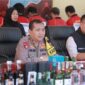 Kapolda NTB, Irjen Pol R Umar Faruq saat konferensi pers, di Mapolda NTB, pada Selasa (19/3/2024).