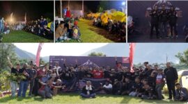 Suasana Honda Bikers Camp 2024 Komunitas HALO di Cahaya Camp Sembalun, yang digelar pada Sabtu-Minggu (2-3/3/2024).