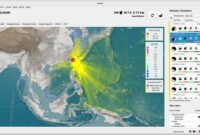 Simulasi Gempa Bumi Mw7,3 yang terjadi di Taiwan bagian timur pada Rabu (3/4/2024) sekitar pukul 06:58:09 WIB.