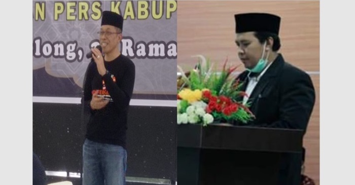 Pj Bupati Lotim, HM Juaini Taofik (kiri) dan Ketua Komisi II DPRD Lotim, Waes Al-Qarni, SE (kanan).