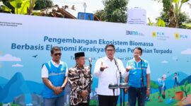 Suasana Peresmian Pengembangan Ekosistem Biomassa Berbasis Ekonomi Kerakyatan dan Pertanian Terpadu, di Tasikmalaya, pada Kamis (26/9/2024).