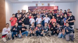 Para anggota komunitas Honda Asosiasi Lombok (HALO) saat pose bersama.