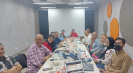 Suasana rapat Panitia Pelaksana HPN 2025 yang dipimpin Ketua Umum PWI Pusat, Hendry Ch Bangun, di Jakarta, pada Jumat kemarin (25/10/2024).