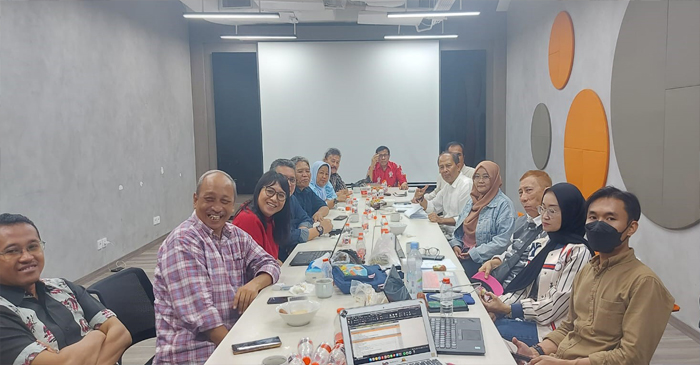 Suasana rapat Panitia Pelaksana HPN 2025 yang dipimpin Ketua Umum PWI Pusat, Hendry Ch Bangun, di Jakarta, pada Jumat kemarin (25/10/2024).