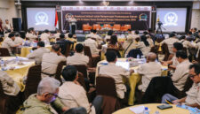 Suasana acara Forum Komunikasi dan Diseminasi Program Kerja dengan Media (Press Gathering) bertajuk ‘’Kolaborasi Inklusif untuk Mempercepat Pembangunan Daerah: DPD RI dalam Peran Strategis Menuju Indonesia Emas 2045‘’, di Yogyakarta, Jumat malam (22/11/2024).