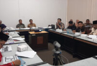 Suasana kegiatan Rakor, di ruang rapat Bappeda, Selasa pagi (12/11/2024).