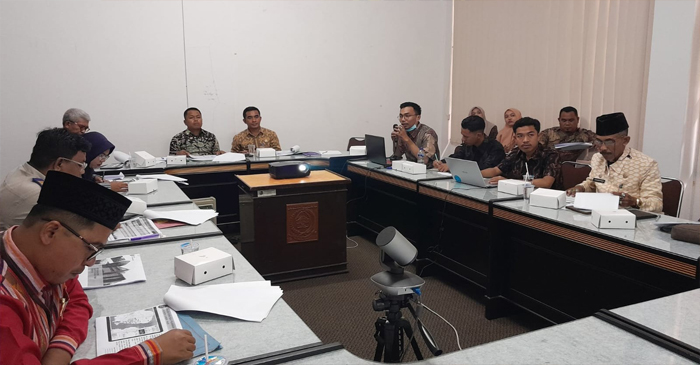 Suasana kegiatan Rakor, di ruang rapat Bappeda, Selasa pagi (12/11/2024).