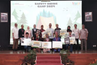 Suasana ajang Safety Riding Camp (SRC) yang diselenggarakan oleh Yayasan AHM.