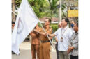 Suasana pelepasan pendistribusian perdana logistik Pilkada serentak 2024, Senin (25/11/2024).