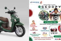 Regional Public Launching ‘’New Honda Scoopy’’, akan berlangsung di area parkir Lombok Epicentrum Mall (LEM), pada Sabtu, 14 Desember 2024, pukul 10.00 Wita s/d 22.00 Wita.