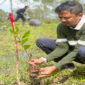 Terlihat aksi tanam bibit pohon di Desa Noimbila, Kecamatan Mollo Selatan, Kabupaten TTS, Provinsi NTT, Selasa (14/1/2025).