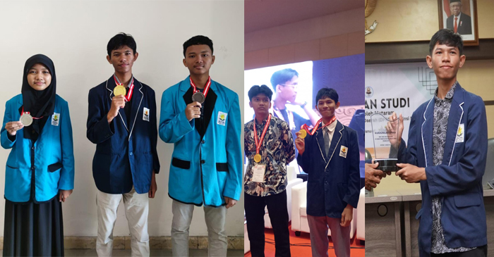 Lalu Abdurrahman Ridho, siswa kelas XII yang berhasil meraih juara 2 dalam Lomba Olimpiade Sains yang diselenggarakan oleh Islamic Youth Festival.