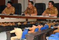 Suasana Rakor yang dipimpin Pj Bupati Lotim, HM Juaini Taofik, di Rupatama 1 Kantor Bupati Lotim, Senin, (10/2/2025).