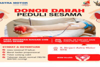 Donor Darah bersama Astra Motor NTB.