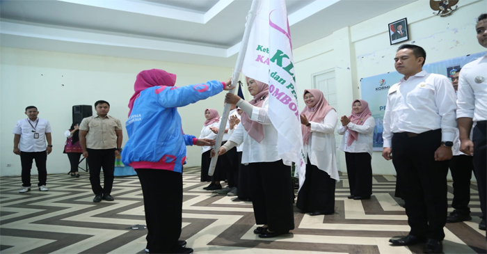 Suasana pelantikan PC KLPI Kabupaten Loteng masa bakti 2024-2028, di Gedung PKK Loteng, Rabu (12/2/2025).