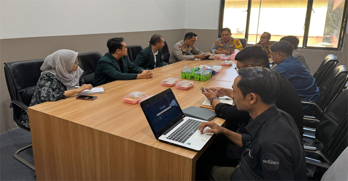 Suasana Rakor pengamanan Muktamar IDI ke-32, di Ruang Rapat Biro Ops Polda NTB, Kamis (6/2/2025).