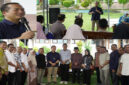 Suasana kunjungan Gubernur NTB, Lalu Muhamad Iqbal besama rombongan di SMKN 1 Lunyuk, Kabupaten Sumbawa.