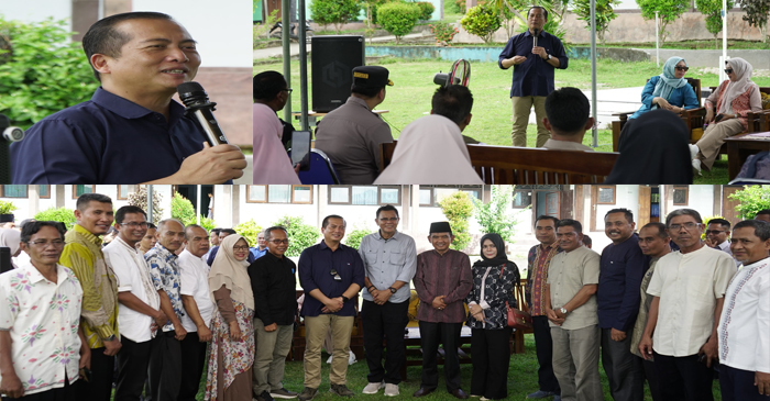 Suasana kunjungan Gubernur NTB, Lalu Muhamad Iqbal besama rombongan di SMKN 1 Lunyuk, Kabupaten Sumbawa.