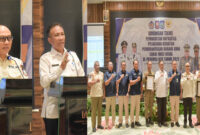 Suasana Bimtek Peningkatan Kapasitas Pelaksana Kegiatan Pemberantasan BKC Ilegal Tahun 2025 Pulau Sumbawa yang diselengarakan oleh Satpol PP Provinsi NTB, di Hotel Lombok Astoria Mataram, Rabu (12/3/2025).