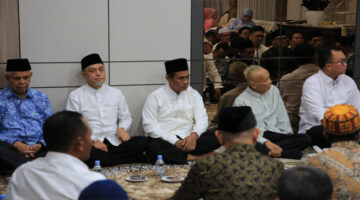 Suasana acara buka puasa bersama yang digelar Pengurus Pusat ICMI, di Rumah Dinas Wakil Ketua DPD RI, Tamsil Linrung.