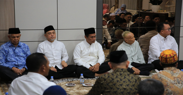 Suasana acara buka puasa bersama yang digelar Pengurus Pusat ICMI, di Rumah Dinas Wakil Ketua DPD RI, Tamsil Linrung.