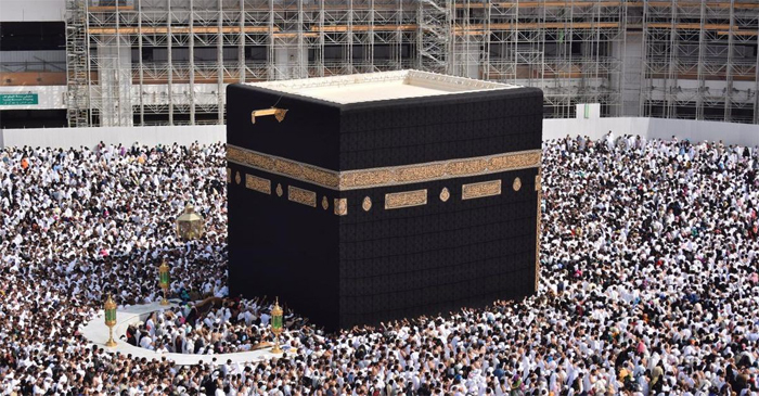 ilustrasi ka'bah di Makkah.