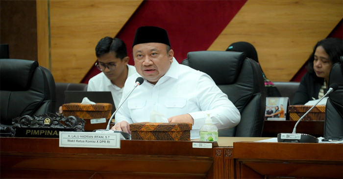 Wakil Ketua Komisi X DPR RI, Lalu Hadrian Irfani.
