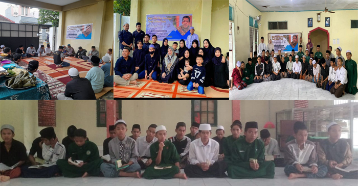 Suasana Zikir dan Doa serta santunan anak yatim piatu dan buka puasa bersama untuk mengenang 9 tahun hilangnya dr H Mawardi Hamry.