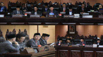 Suasana Sidang Paripurna DPD RI ke-11 Masa Sidang III Tahun 2024-2025, di Gedung Nusantara V, Kompleks Parlemen Senayan, Jakara, Jumat (14/3/2025).