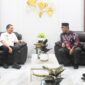 Gubernur NTB, Lalu Muhamad Iqbal saat menerima audiensi DPW Komite Seni Budaya Nusantara (KSBN) NTB, di ruang kerja Gubernur NTB, Rabu (16/4/2025).