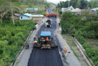 Akses jalan menuju PLTP Mataloko sudah mulai dihotmix.