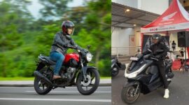 Kalau berkendara jangan sampai lupa memakai helm dan sepatu ya untuk mengurangi risiko cedera berat saat terjadi insiden.