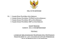 Surat Edaran Wali Kota Mataram.