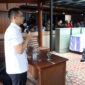 Anggota Komisi VI DPR RI dari Fraksi Partai Golkar, Firnando H Ganinduto saat memberikan sambutan pada acara halal bihalal KWP, Selasa (15/4/2025).