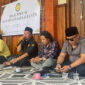 Suasana halal bihalal yang digelar Kasta NTB di Mabes Kasta NTB, di Desa Ganti, Kecamatan Praya Timur, Kabupaten Lombok Tengah, Selasa (15/4/2025).