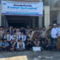 Suasana pose bersama usai acara halal bihalal perdana yang digelar pengurus Ikatan Keluarga Masyarakat Paer Lauq (IKMAPALA), di SMP IT Widhatul Faeha Ketangga Jeraeng, Desa Ketangga Jeraeng, Kecamatan Keruak, Lotim, Senin (7/4/2025).