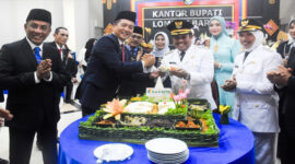 Suasana perayaan HUT Kabuaten Lobar ke-67, Kamis pagi (17/4/2025).