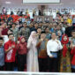Wakil Ketua DPD RI, Tamsil Linrung (depan tengah) saat pose bersama usai Seminar Nasional Fakultas Hukum Universitas Hasanuddin, di Makassar, Jumat (11/4/2025).