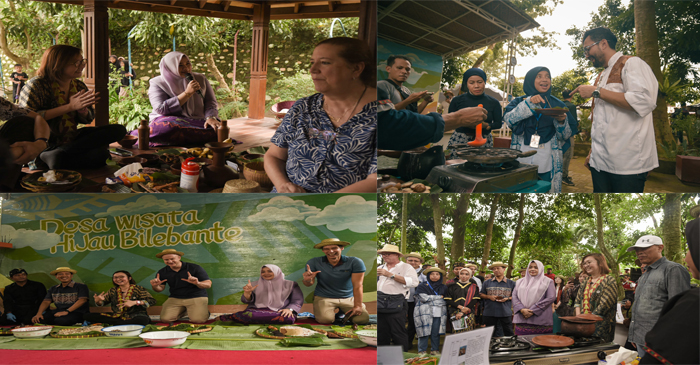 Delegasi IGS 2025 saat mengunjungi Desa Wisata Hijau Bilebante, Kecamatan Pringgarata, Jumat (9/5/2025).