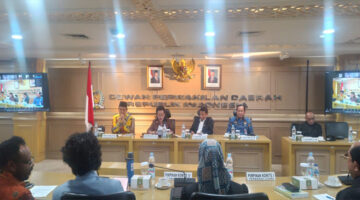 Suasana FGD di Gedung DPD RI, Kompleks Parlemen Senayan, Jakarta, Selasa (20/5/2025). 