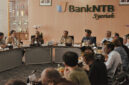 Gubernur NTB, Lalu Muhamad Iqbal saat sharing session atau pemaparan yang berlangsung di Bank NTB Syariah Mataram, Jumat (9/5/2025) dalam rangkaian IGS 2025.