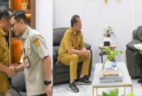 Gubernur NTB, Lalu Muhamad Iqbal saat menerima kunjungan Direktur Perlindungan dan Optimasi Lahan Ditjen Lahan dan Irigasi Pertanian Kementan, Brigjen Pol Andi Herindra Rahmawan, pada Selasa siang (6/5/2025).