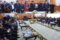 Suasana DPD RI saat menerima LHP LKPP dan IHPS II tahun 2024 dari BPK RI.