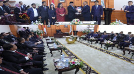 Suasana DPD RI saat menerima LHP LKPP dan IHPS II tahun 2024 dari BPK RI.