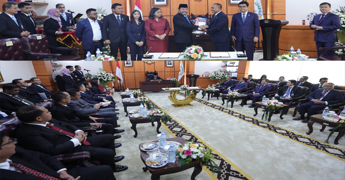 Suasana DPD RI saat menerima LHP LKPP dan IHPS II tahun 2024 dari BPK RI.