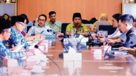 Suasana Raker OPD mitra bersama Komisi III DPRD Loteng.