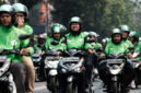 Terlihat para Ojol saat mengantar penumpang/orderan.