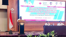 Suasana Muskab PMI Kabupaten Lombok Barat tahun 2025.